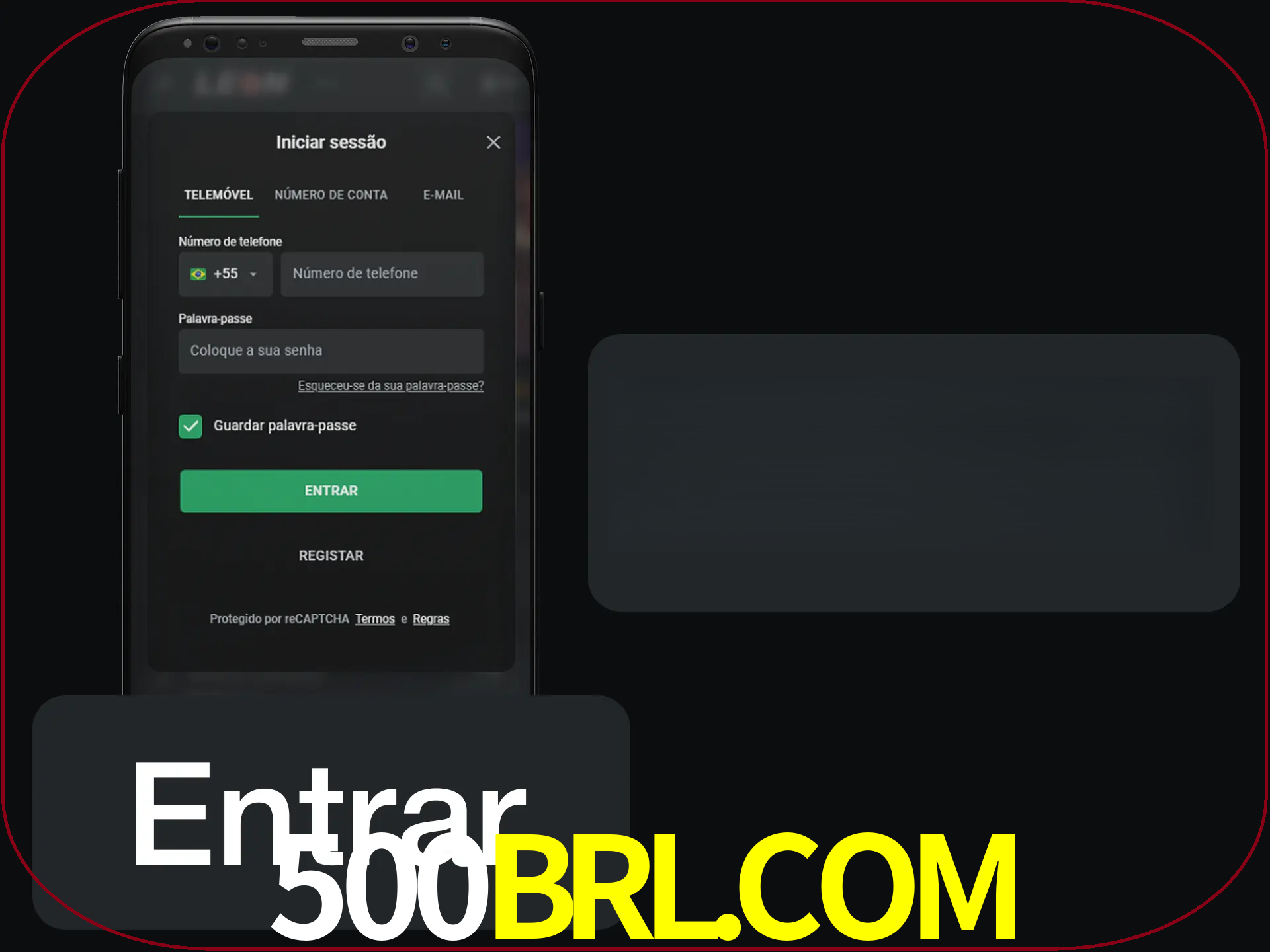 Faça o login para começar a apostar e jogar no cassino.
